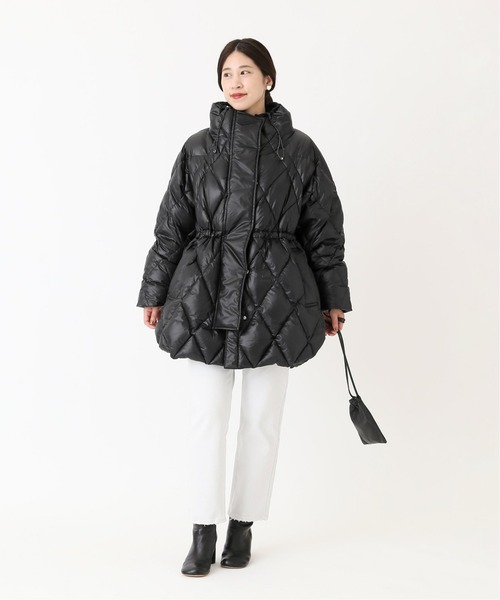 VERMEIL par iena（ヴェルメイユパーイエナ）の「ダイヤ柄ダウンコート