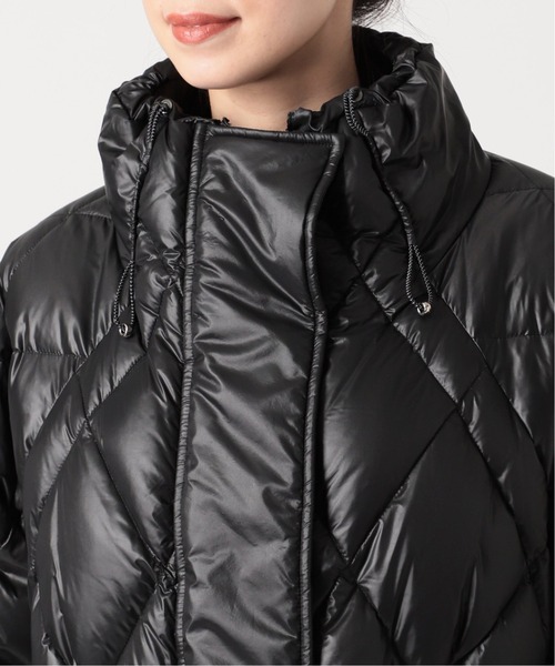 VERMEIL par iena（ヴェルメイユパーイエナ）の「ダイヤ柄ダウンコート