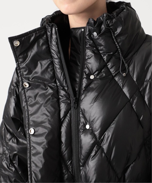 VERMEIL par iena（ヴェルメイユパーイエナ）の「ダイヤ柄ダウンコート