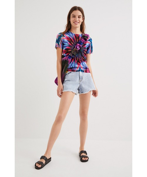 Desigual（デシグアル）の「万華鏡スタイル Tシャツ（Tシャツ/カットソー・レディース・マルチ・XL/XS/S/M/L）」の8枚目の写真