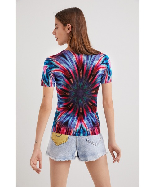 Desigual（デシグアル）の「万華鏡スタイル Tシャツ（Tシャツ/カットソー・レディース・マルチ・XL/XS/S/M/L）」の7枚目の写真