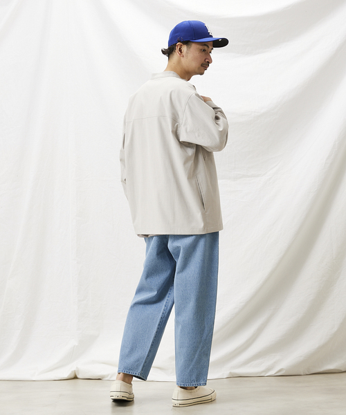 JOURNAL STANDARD relume(ジャーナルスタンダード レリューム)の「TR STRECH バンドカラーシャツジャケット(シャツ/ブラウス・メンズ・ブラック/ブラウン/グレー・MEDIUM/LARGE)」の6枚目の写真