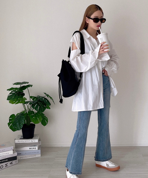 etade（エタード）の「【etade】canvas bucket bag etda22s003（バックパック/リュック・レディース・ブラック/オフホワイト・FREE）」の10枚目の写真