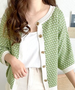 セール】【AMOMENTO / アモーメント】 COTTON ニットベスト
