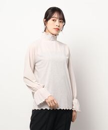 Te chichi | シャーリングネックシアーカットソー(Tシャツ/カットソー)