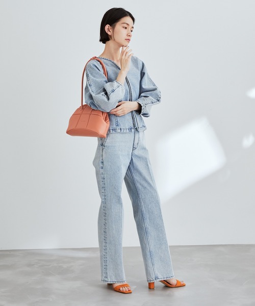 ADD CULUMN（アドカラム）の「【ADD CULUMN】PUFF - CLASP（ハンドバッグ・レディース・ブラック/オフホワイト/オレンジ系その他・FREE）」の9枚目の写真