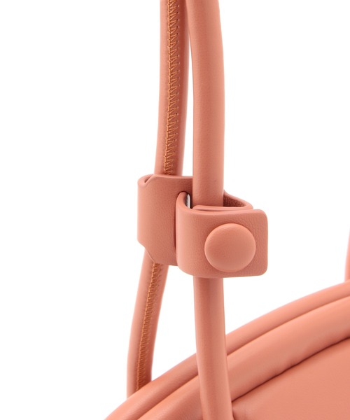 ADD CULUMN（アドカラム）の「【ADD CULUMN】PUFF - CLASP（ハンドバッグ・レディース・ブラック/オフホワイト/オレンジ系その他・FREE）」の5枚目の写真