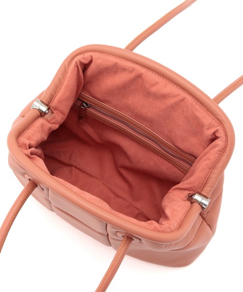 ADD CULUMN（アドカラム）の「【ADD CULUMN】PUFF - CLASP（ハンドバッグ・レディース・ブラック/オフホワイト/オレンジ系その他・FREE）」の6枚目の写真