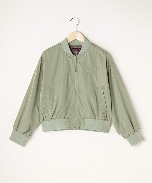 LOVETOXIC（ラブトキシック）の「裏メッシュMA-1（MA-1・キッズ・ブラック/カーキ/ベージュ・L/SS/S/M）」の3枚目の写真