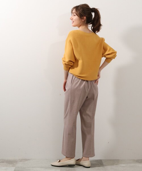 DRESKIP(ドレスキップ)の「◆もちもちガ-タ-袖口ボタンニット(ニット/セーター・レディース・グリーン/ブラック系2/アイボリー/レモンイエロー・03/02/04)」の13枚目の写真