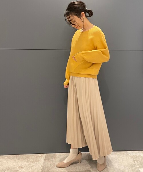 DRESKIP(ドレスキップ)の「◆もちもちガ-タ-袖口ボタンニット(ニット/セーター・レディース・グリーン/ブラック系2/アイボリー/レモンイエロー・03/02/04)」の16枚目の写真