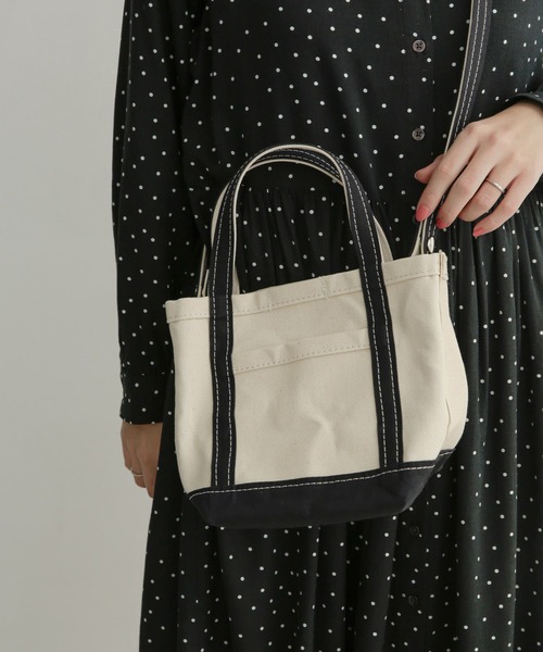 URBAN RESEARCH DOORS（アーバンリサーチドアーズ）の「交野カバン×DOORS 帆布ミニトート（ハンドバッグ・レディース・ベージュ/ネイビー/ピンク系その他/グリーン系その他・ONE）」の5枚目の写真