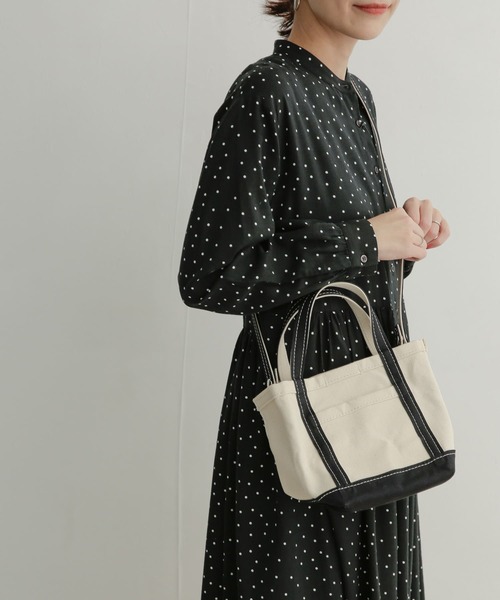 URBAN RESEARCH DOORS（アーバンリサーチドアーズ）の「交野カバン×DOORS 帆布ミニトート（ハンドバッグ・レディース・ベージュ/ネイビー/ピンク系その他/グリーン系その他・ONE）」の6枚目の写真