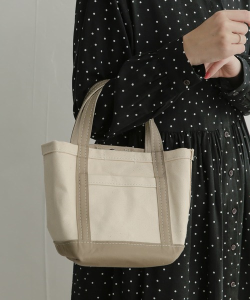 URBAN RESEARCH DOORS（アーバンリサーチドアーズ）の「交野カバン×DOORS 帆布ミニトート（ハンドバッグ・レディース・ベージュ/ネイビー/ピンク系その他/グリーン系その他・ONE）」の7枚目の写真