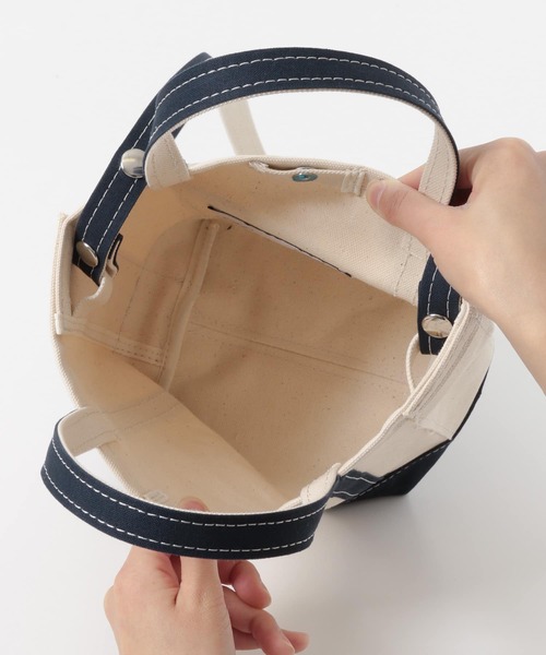 URBAN RESEARCH DOORS（アーバンリサーチドアーズ）の「交野カバン×DOORS 帆布ミニトート（ハンドバッグ・レディース・ベージュ/ネイビー/ピンク系その他/グリーン系その他・ONE）」の22枚目の写真