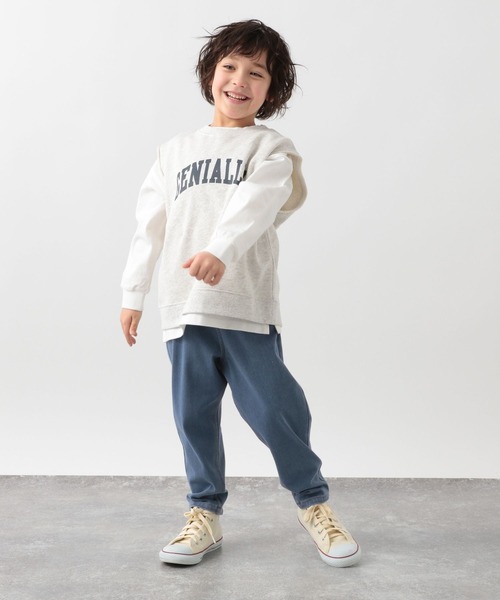 GLOBAL WORK（グローバルワーク）の「キッズ/ヘビロッTEEベストレイヤ－/269108（Tシャツ/カットソー・キッズ・オフホワイト/グリーン・110cm/100cm/120cm/130cm/140cm/150cm/160cm）」の6枚目の写真