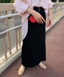 SHENERY | 【WEB限定カラー：オレンジ】リブロングスカート(スカート)