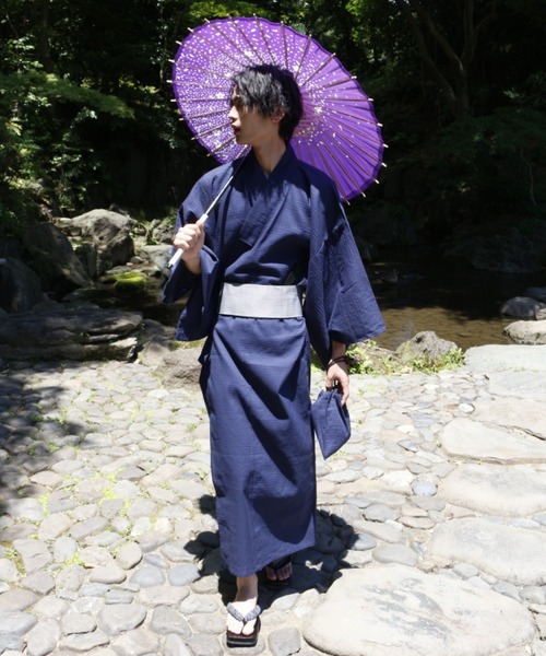 新品未使用、浴衣一式、下駄、扇付き 長身でもOKです。 セール】浴衣 6点セット（浴衣+帯+内帯+巾着+扇子+下駄）（浴衣