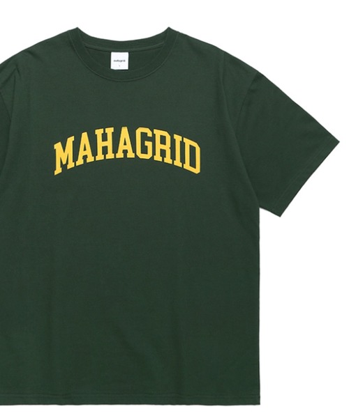 MAHAGRID（マハグリッド）の「『mahagrid/マハグリッド』VARSITY LOGO TEE/ヴァーシティ ロゴ Tシャツ 半袖 カットソー（Tシャツ/カットソー・レディース・ホワイト/ライトグレー/ブラック/グリーン・M/L/XL）」の21枚目の写真
