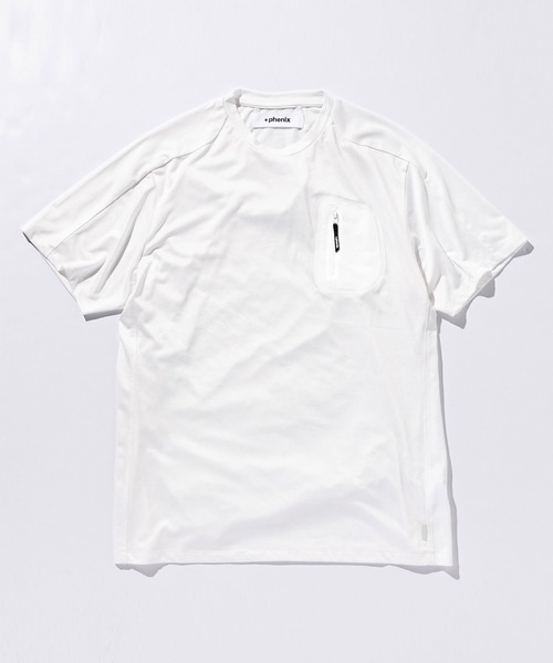 +phenix(プラスフェニックス)の「+phenix(プラスフェニックス)DRY POCKET TEE(Tシャツ/カットソー・メンズ・ホワイト/ブラック/ネイビー・S/M/L/XL/XXL)」の1枚目の写真