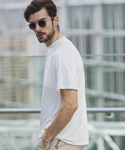 +phenix(プラスフェニックス)の「+phenix(プラスフェニックス)DRY POCKET TEE(Tシャツ/カットソー・メンズ・ホワイト/ブラック/ネイビー・S/M/L/XL/XXL)」の6枚目の写真