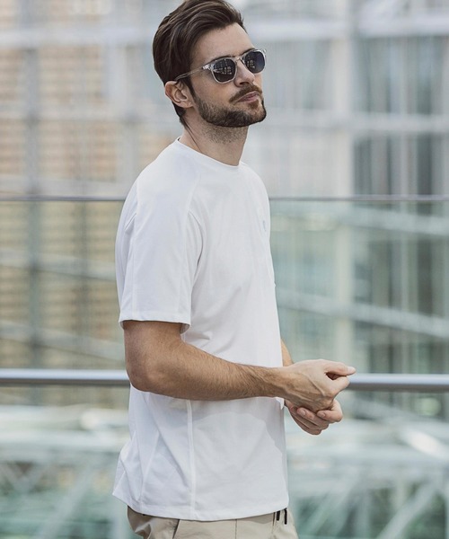 +phenix(プラスフェニックス)の「+phenix(プラスフェニックス)DRY POCKET TEE(Tシャツ/カットソー・メンズ・ホワイト/ブラック/ネイビー・S/M/L/XL/XXL)」の7枚目の写真
