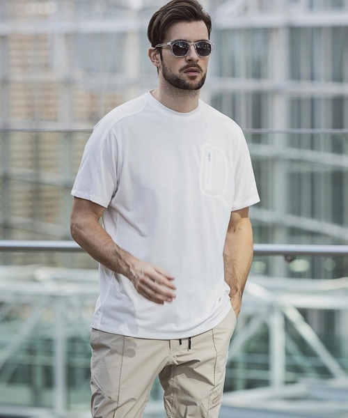 +phenix(プラスフェニックス)の「+phenix(プラスフェニックス)DRY POCKET TEE(Tシャツ/カットソー・メンズ・ホワイト/ブラック/ネイビー・S/M/L/XL/XXL)」の9枚目の写真