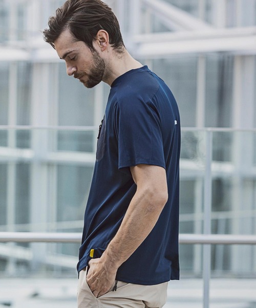 +phenix(プラスフェニックス)の「+phenix(プラスフェニックス)DRY POCKET TEE(Tシャツ/カットソー・メンズ・ホワイト/ブラック/ネイビー・S/M/L/XL/XXL)」の18枚目の写真