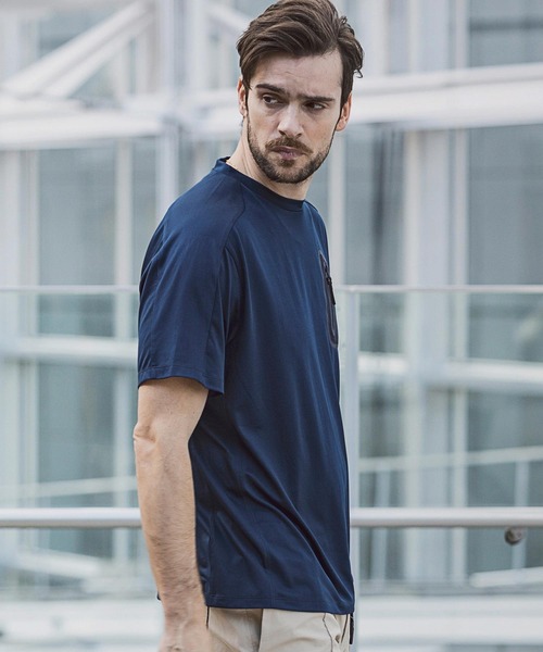 +phenix(プラスフェニックス)の「+phenix(プラスフェニックス)DRY POCKET TEE(Tシャツ/カットソー・メンズ・ホワイト/ブラック/ネイビー・S/M/L/XL/XXL)」の19枚目の写真