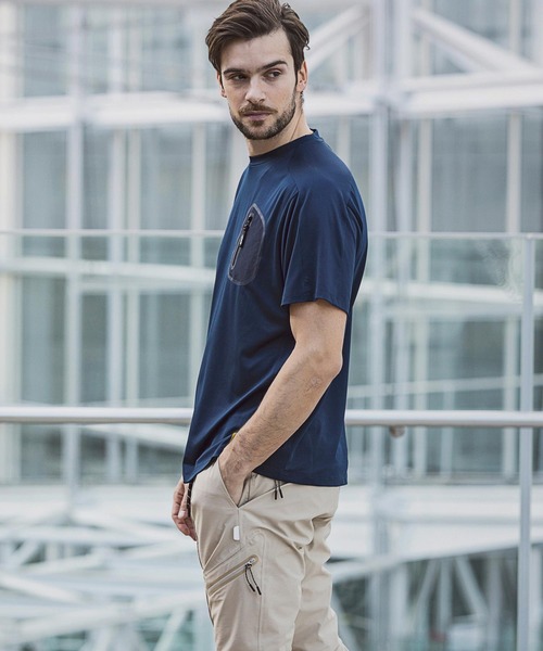 +phenix(プラスフェニックス)の「+phenix(プラスフェニックス)DRY POCKET TEE(Tシャツ/カットソー・メンズ・ホワイト/ブラック/ネイビー・S/M/L/XL/XXL)」の21枚目の写真