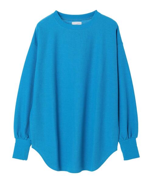 Green　Parks（グリーンパークス）の「カラーワッフルロンT（Tシャツ/カットソー・レディース・オレンジ/ブルー/ピンク・FREE）」の19枚目の写真