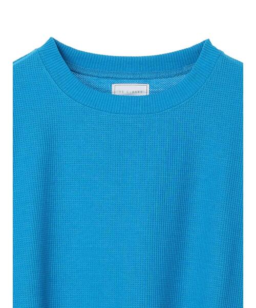 Green　Parks（グリーンパークス）の「カラーワッフルロンT（Tシャツ/カットソー・レディース・オレンジ/ブルー/ピンク・FREE）」の21枚目の写真