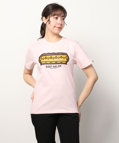 A BATHING APE(アベイシングエイプ)の「BABY MILO NACHBILD TEE L(Tシャツ/カットソー・レディース・ホワイト/ブラック/グレー/ピンク・SMALL/X-SMALL)」の12枚目の写真