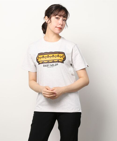 A BATHING APE(アベイシングエイプ)の「BABY MILO NACHBILD TEE L(Tシャツ/カットソー・レディース・ホワイト/ブラック/グレー/ピンク・SMALL/X-SMALL)」の10枚目の写真