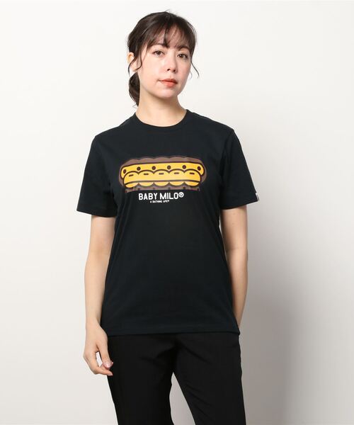 A BATHING APE(アベイシングエイプ)の「BABY MILO NACHBILD TEE L(Tシャツ/カットソー・レディース・ホワイト/ブラック/グレー/ピンク・SMALL/X-SMALL)」の8枚目の写真