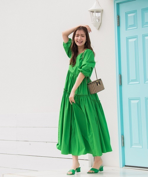 ワンピース Vicky ビッキー のワンピース Backリボンティアードワンピース 洗濯機で洗える 2301 を購入できます Vicky ワンピース ドレス Backリボンティアードワンピース 洗濯機で洗える ワンピース Vicky ビッキー のファッション