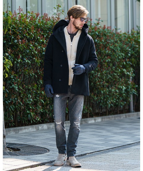 wjk（ダヴルジェイケイ）の「leather groves（手袋・メンズ・ブラック/ネイビー・FREE）」の5枚目の写真