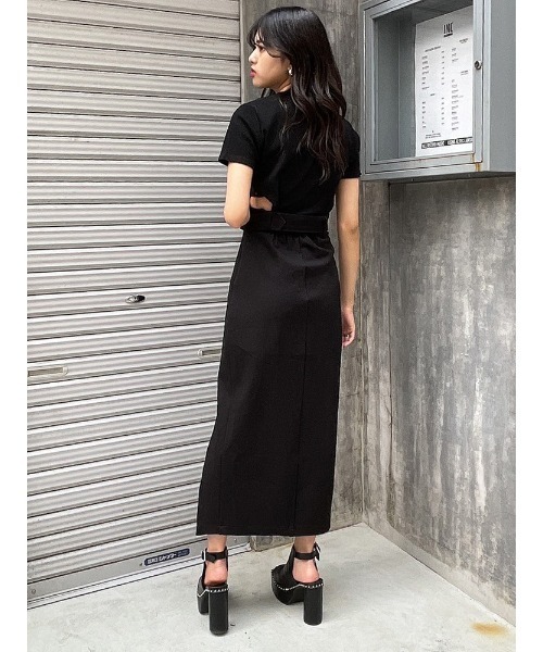 ENVYM（アンビー）の「スリットロングポンチＳＫ（スカート・レディース・ブラック・FREE）」の6枚目の写真