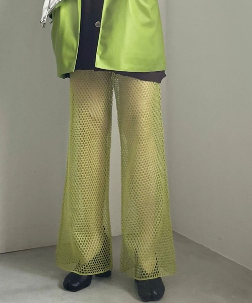 Ameri（アメリ）の「BRIGHT MESH KNIT PANTS（その他パンツ