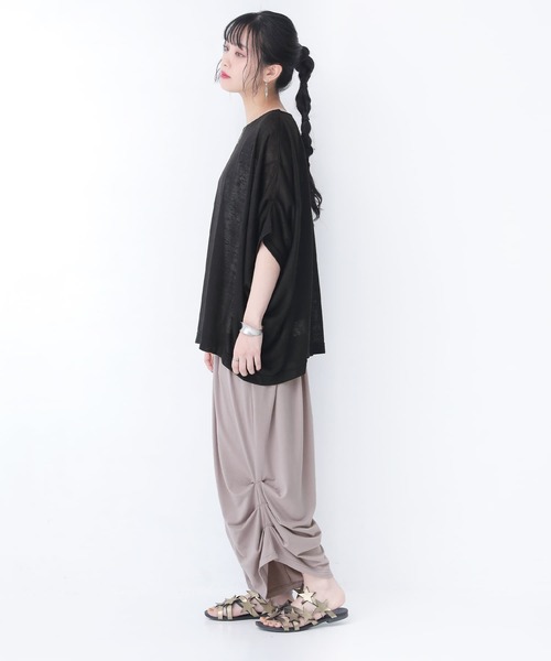 n'OrLABEL（ノアールレーベル）の「【廃盤】『ドレープタックパンツ』（その他パンツ・レディース・ライトグレー/ブラック/ダークブルー・FREE）」の8枚目の写真