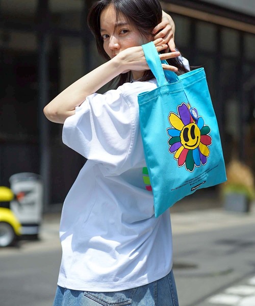 Paragraph（パラグラフ）の「【PARAGRAPH/ パラグラフ】キャンバス トートバッグ   CANVAS TOTE BAG（トートバッグ・メンズ・イエロー/ライトグリーン/ネイビー/アイボリー・FREE）」の8枚目の写真