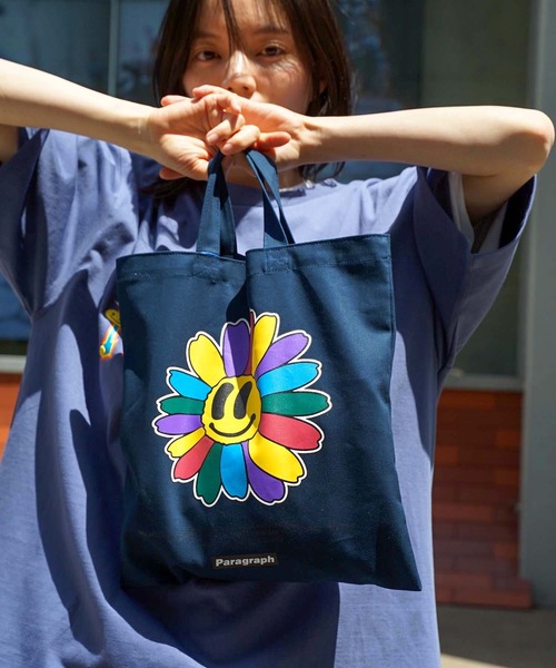 Paragraph（パラグラフ）の「【PARAGRAPH/ パラグラフ】キャンバス トートバッグ   CANVAS TOTE BAG（トートバッグ・メンズ・イエロー/ライトグリーン/ネイビー/アイボリー・FREE）」の13枚目の写真