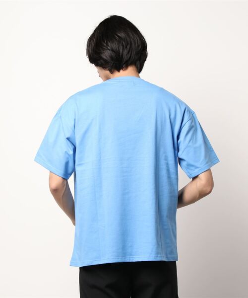 Andy Jpn12様 DETOXJAPAN Tシャツ D　BLUE青のM アズールバイマウジー AZUL BY MOUSSY オープンステッチロゴT