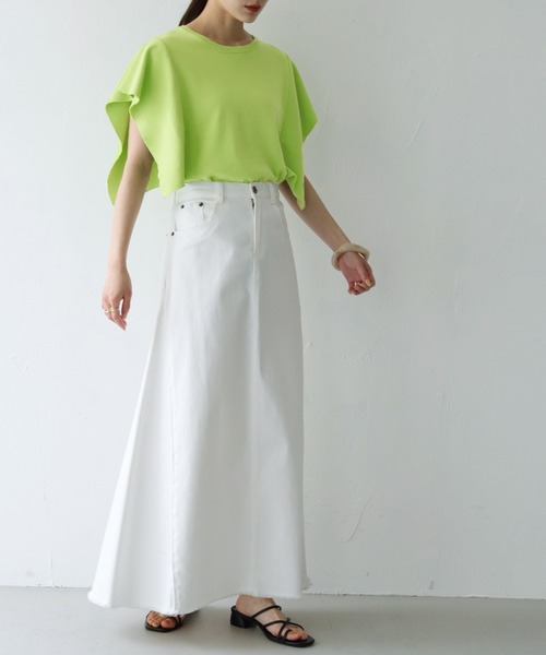 HER CLOSET(ハークローゼット)の「【cheriella】WEB限定フレアスリーブニットプルオーバー(ニット/セーター・レディース・ホワイト/ブラック/ピンク/ブルー/ライトグリーン・M)」の20枚目の写真