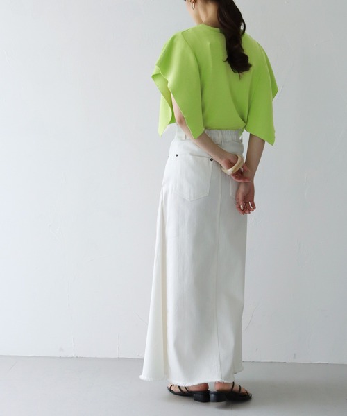 HER CLOSET(ハークローゼット)の「【cheriella】WEB限定フレアスリーブニットプルオーバー(ニット/セーター・レディース・ホワイト/ブラック/ピンク/ブルー/ライトグリーン・M)」の21枚目の写真