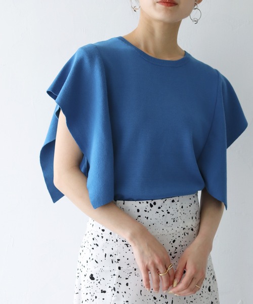 HER CLOSET(ハークローゼット)の「【cheriella】WEB限定フレアスリーブニットプルオーバー(ニット/セーター・レディース・ホワイト/ブラック/ピンク/ブルー/ライトグリーン・M)」の22枚目の写真