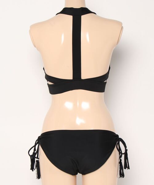 【VINAJ】Lace Line Bikini Set_3colors ☆セット販売☆ セール】シャーリングシンプルデザインビキニ 水着2点セット