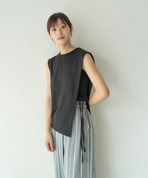 ストライプラップパンツ gray/brown/khaki（その他パンツ