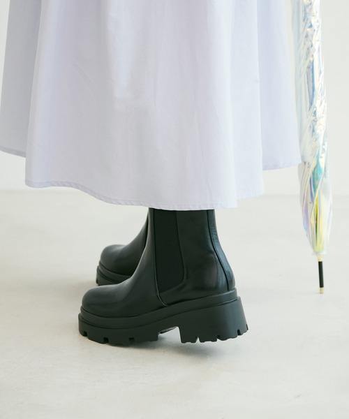 Juze（ジュゼ）の「【晴雨兼用】オールウェザーサイドゴアブーツ（レインシューズ・レディース・ブラック・L/M/S）」の11枚目の写真