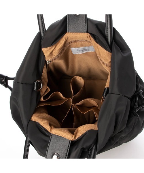 cache cache(カシュ カシュ)の「カシュカシュ cachecache / ミニ巾着ショルダー付きパファートート(トートバッグ・レディース・ベージュ/ブラック/オリーブ/アイボリー/オレンジ・FREE)」の10枚目の写真